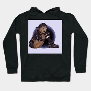 Alternative Black Girl--JStreet Style Goth (bkgrd) Hoodie